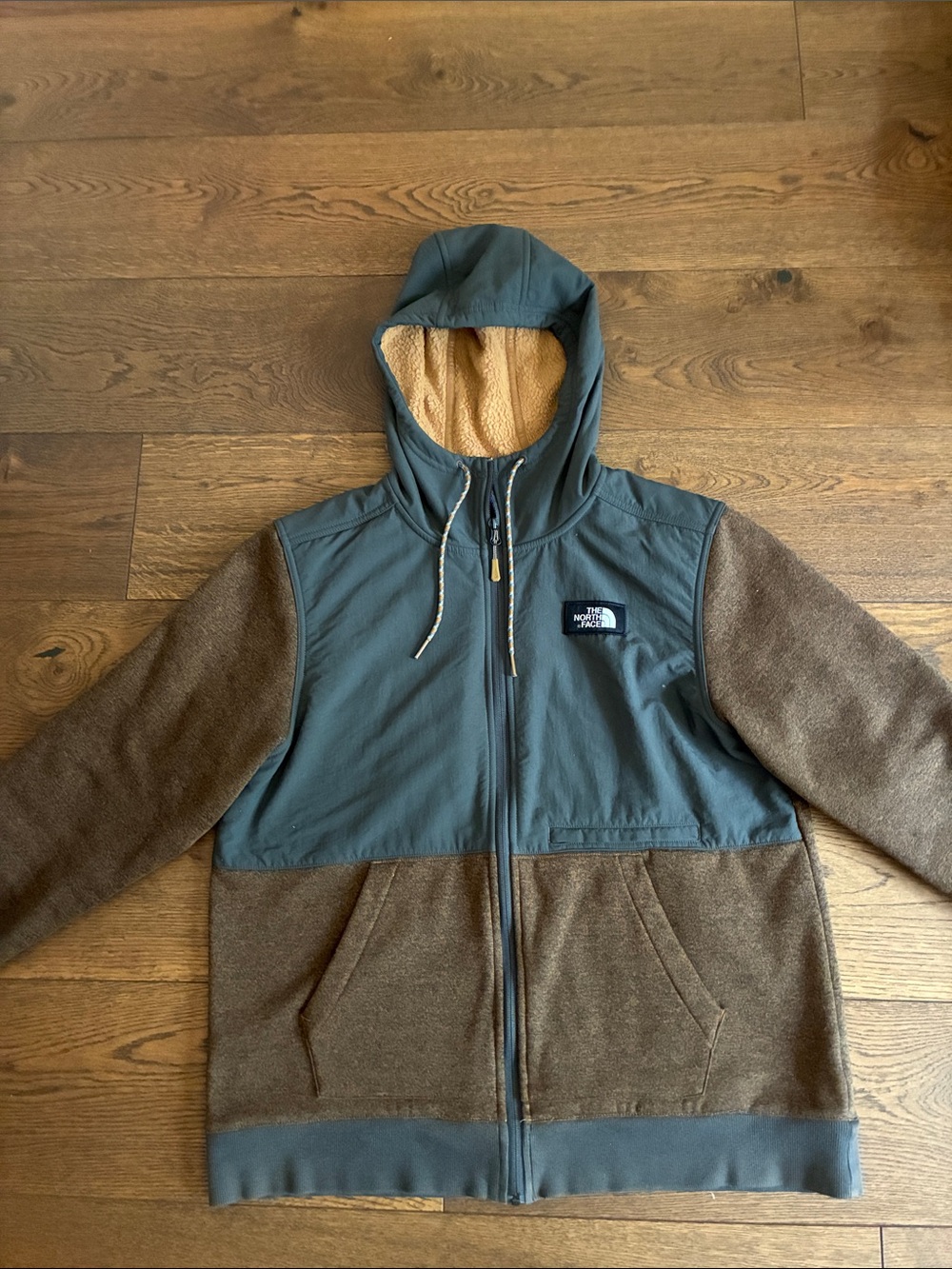 The North Face Hooded Jacket in Brown & Black